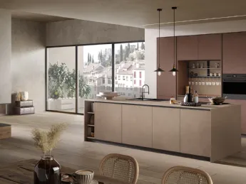 Cucina Moderna con isola Materia 04 di Essebi