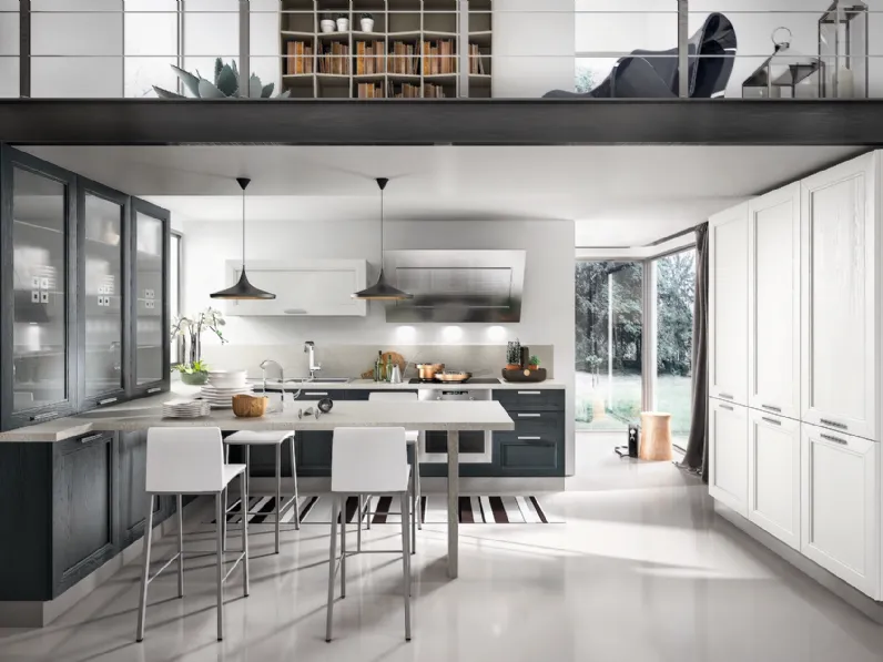 Cucina Moderna Metropoli con penisola di Home Cucine