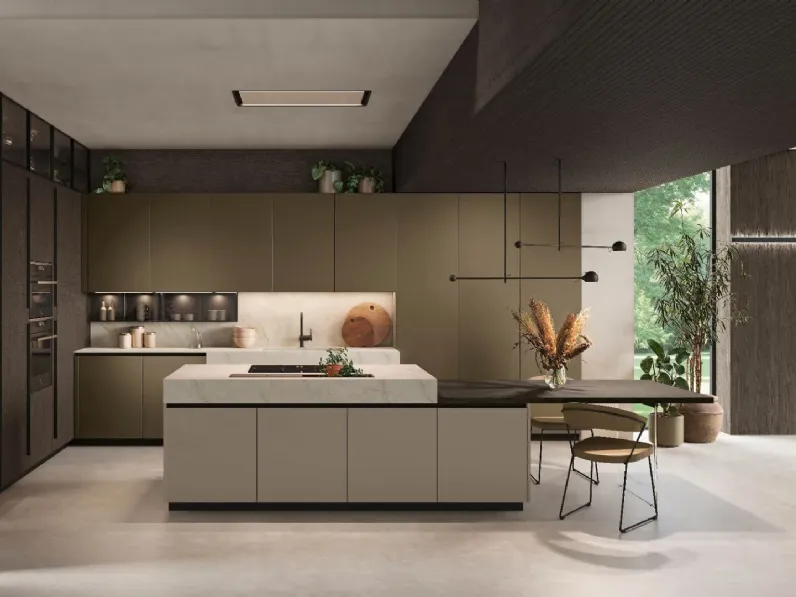 Cucina Moderna con isola Metropolis 01 di Stosa