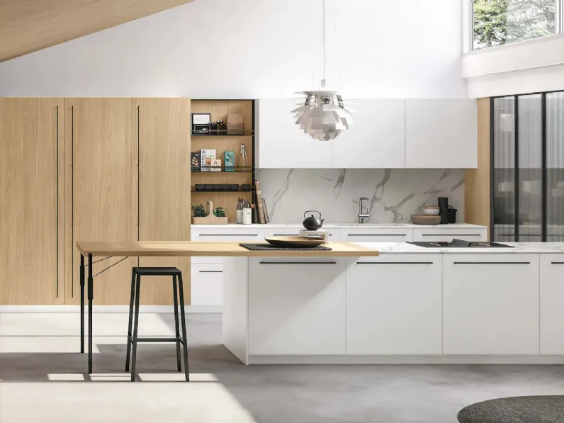 Cucina Moderna con penisola Metropolis 05 di Stosa