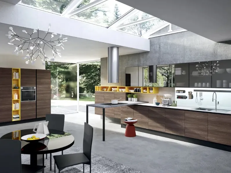 Cucina Mia In Frassino grigio di Aran