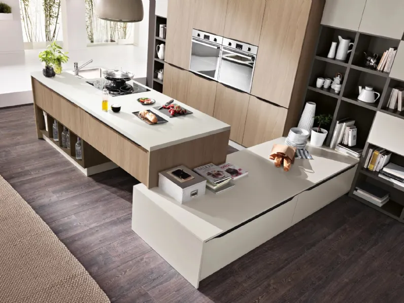 Cucina Moderna con penisola Miami 10 di Spar