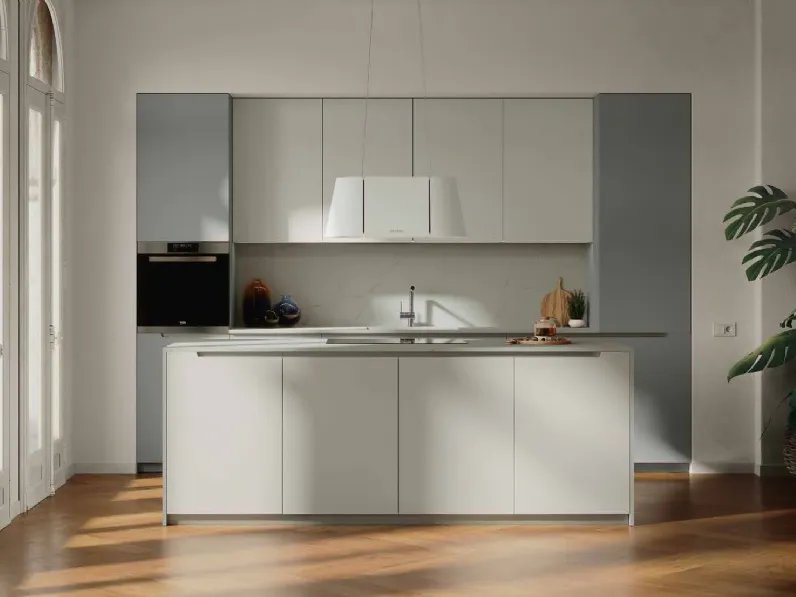 Cucina Moderna in pet con isola MK08 di Gentili Cucine