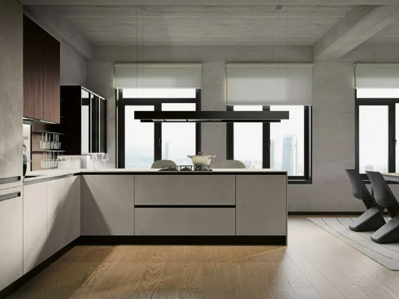 Cucina Moderna con penisola MK10 di Gentili Cucine