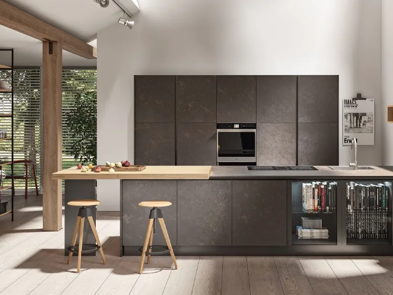 Cucina Moderna con penisola Cloe 03 di Mobilegno