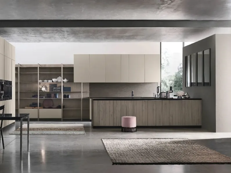 Cucina Moderna con penisola Natural 08 di Stosa