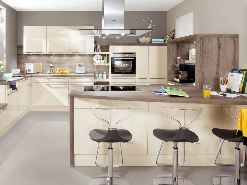 Cucina Moderna con penisola Flash 452 di Nobilia