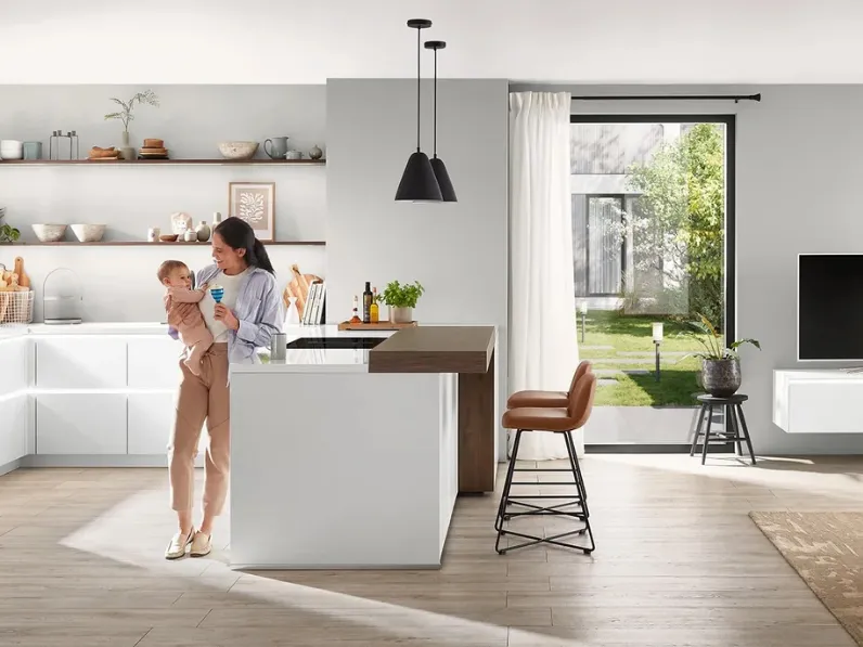Cucina Moderna con penisola Senso 490 di Nobilia