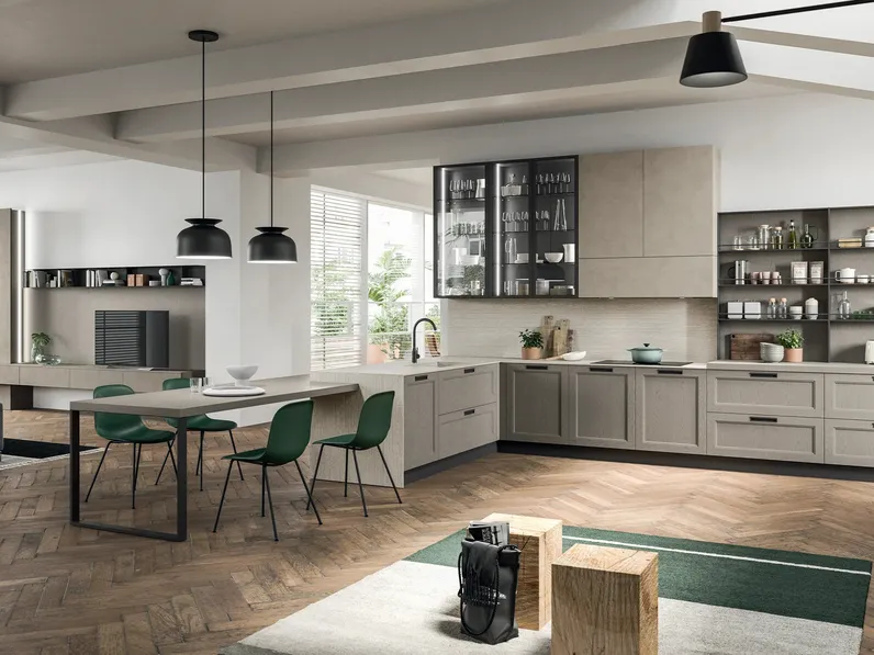 Cucina Moderna in laccato a poro aperto Old Line Moderno 22 di Astra