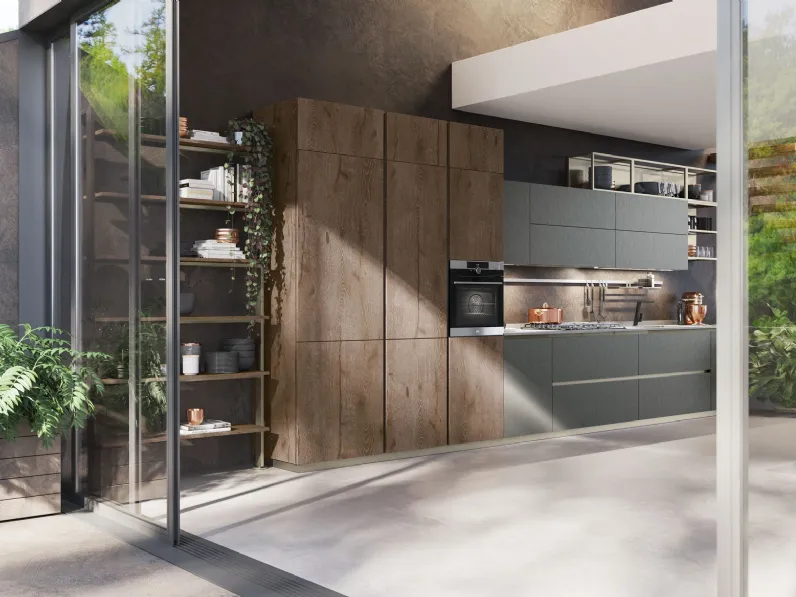 Cucina Moderna lineare Oltre Design 05 di Lube