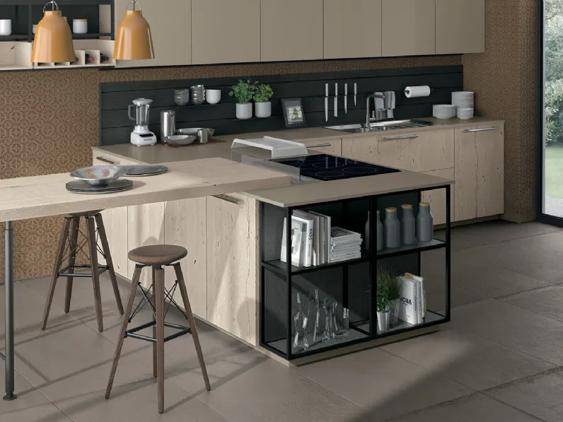 Cucina Moderna con penisola Oltre 07 di Lube