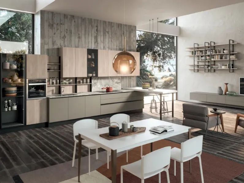 Cucina Penelope Argilla e Rovere di Aran