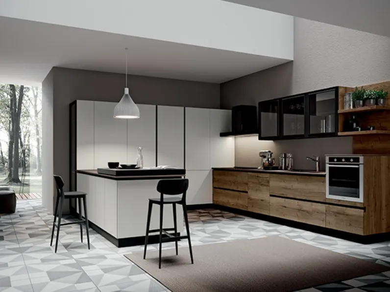 Cucina Moderna con penisola Piana di Imab