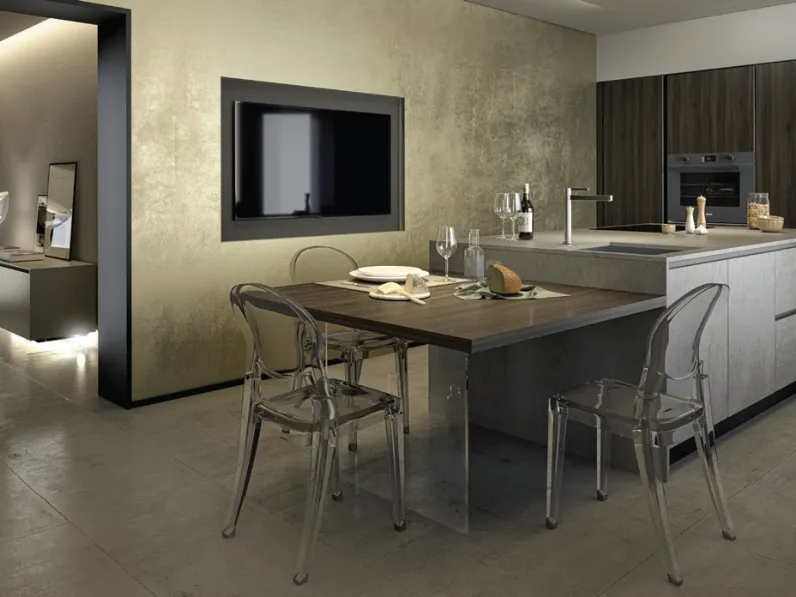 Cucina Moderna con isola Pratica 08 Tag di La Casa Moderna