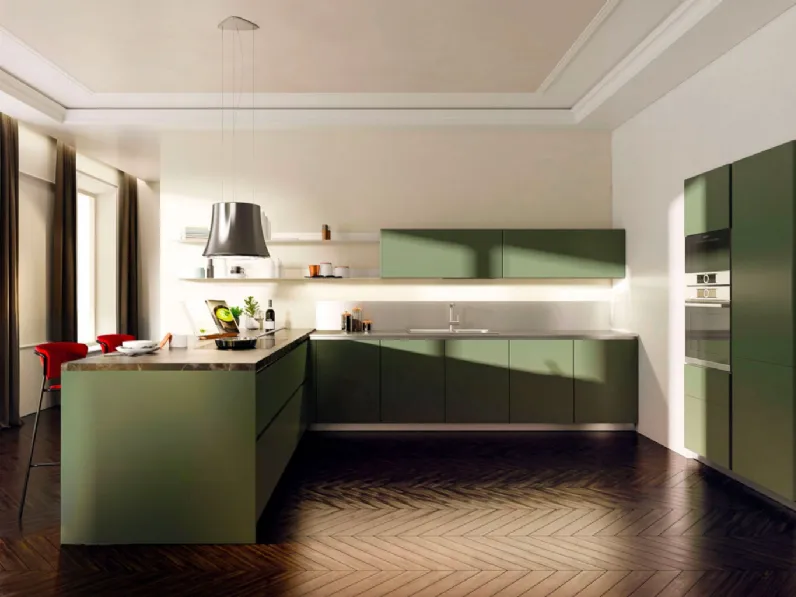 Cucina Moderna con penisola Pratica 08 Tag di La Casa Moderna