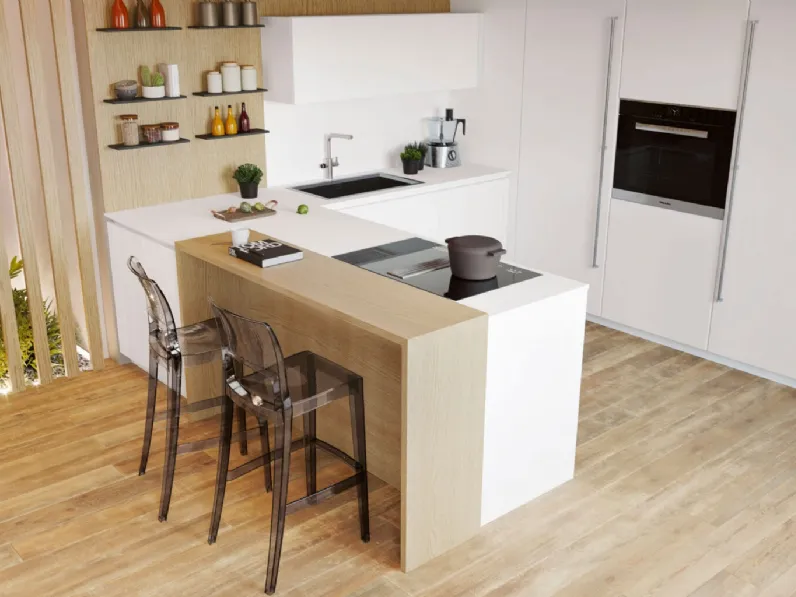 Cucina Moderna con penisola Pratica 06 Tag di La Casa Moderna