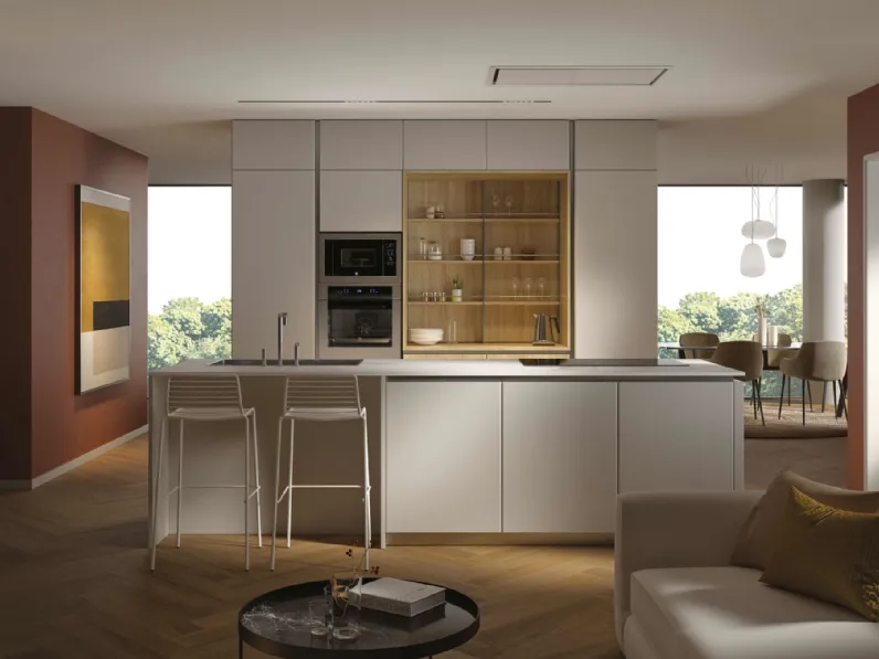 Cucina Moderna con isola Pratica 2116 di La Casa Moderna