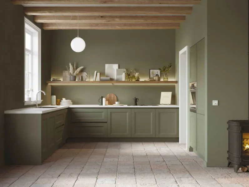 Cucina Moderna angolare Pratica 2414 di La Casa Moderna