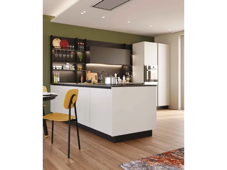 Cucina Moderna con penisola Pratica 2510 di La Casa Moderna