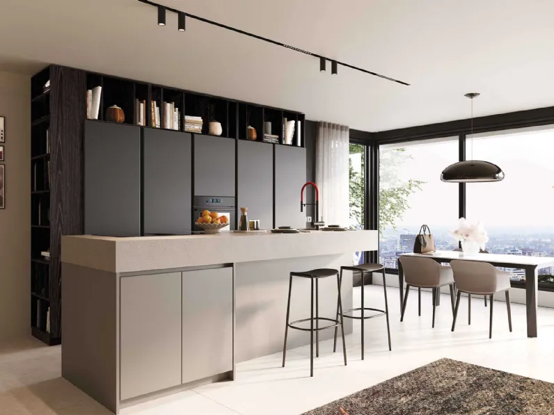 Cucina Moderna con isola Pratica 2511 La Casa Moderna