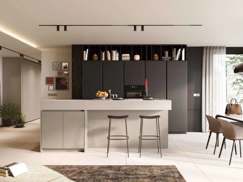 Cucina Moderna con isola Pratica 2511 La Casa Moderna