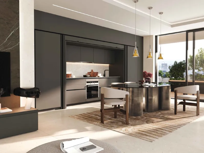 Cucina Moderna lineare Pratica 2516 di La Casa Moderna