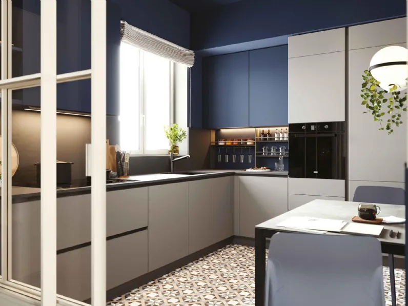 Cucina Moderna angolare Pratica 2519 di La Casa Moderna