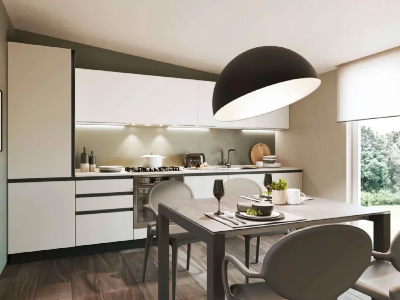 Cucina Moderna lineare Pratica 04 Carol di La Casa Moderna