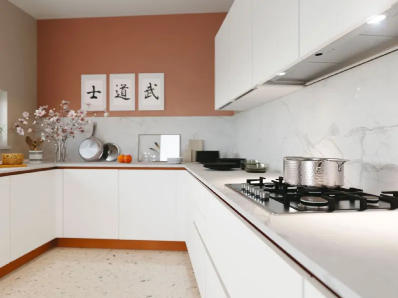 Cucina Moderna angolare Pratica 03 Carol di La Casa Moderna