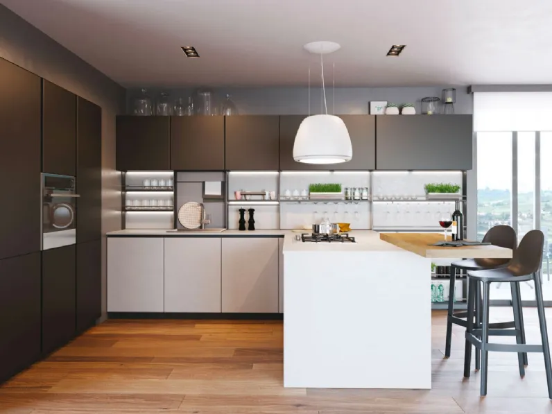 Cucina Moderna con penisola Pratica 07 Tag di La Casa Moderna