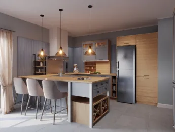 Cucina Quadra Life: design moderno con penisola