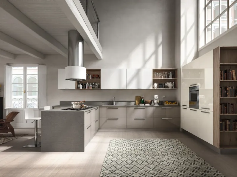 Cucina Moderna Reflexa con penisola di Home Cucine