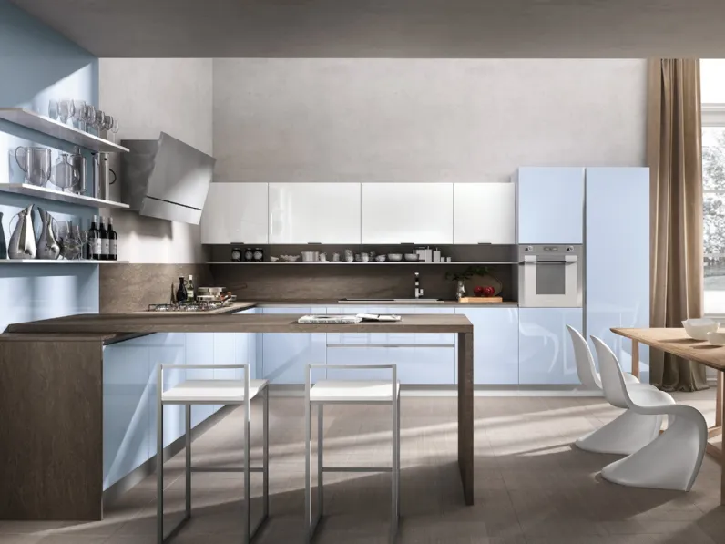 Cucina Moderna Reflexa con penisola di Home Cucine