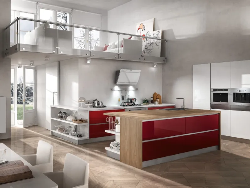 Cucina Moderna Reflexa con isola di Home Cucine