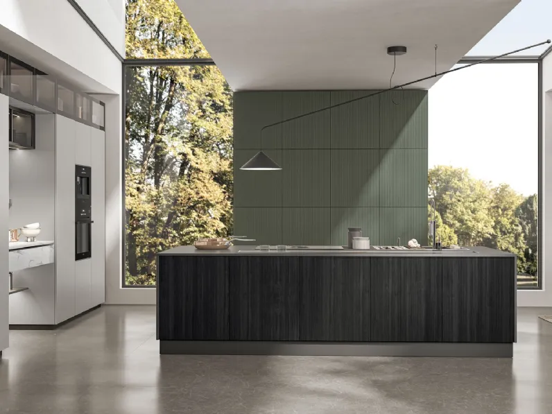 Cucina Moderna con isola Round 03 di Lube