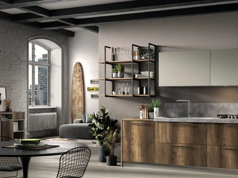 Cucina Moderna lineare Seta 08 di Essebi