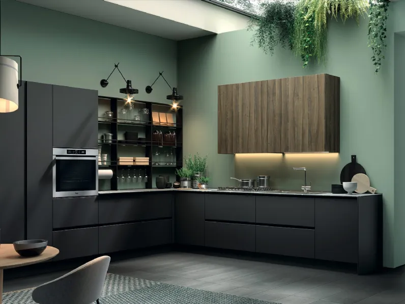 Cucina Moderna angolare Seta 03 di Essebi