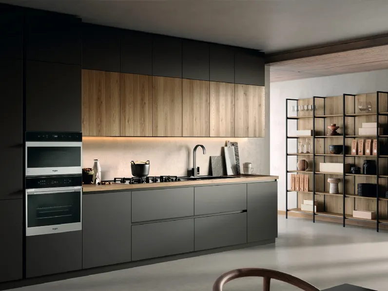 Cucina Moderna lineare Seta 01 di Essebi