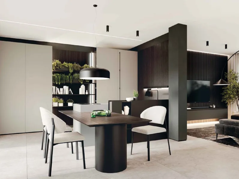 Cucina Moderna con penisola Sistematica 2501 di La Casa Moderna