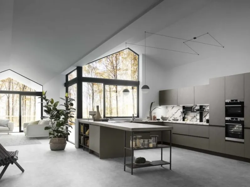 Cucina Moderna con penisola Sky 07 di Ar-Tre