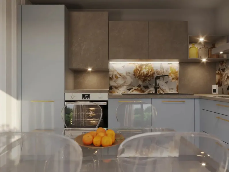 Cucina Moderna angolare Sky di Life Cucine