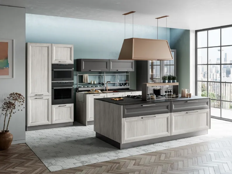 Cucina Moderna Smart con isola di Creo