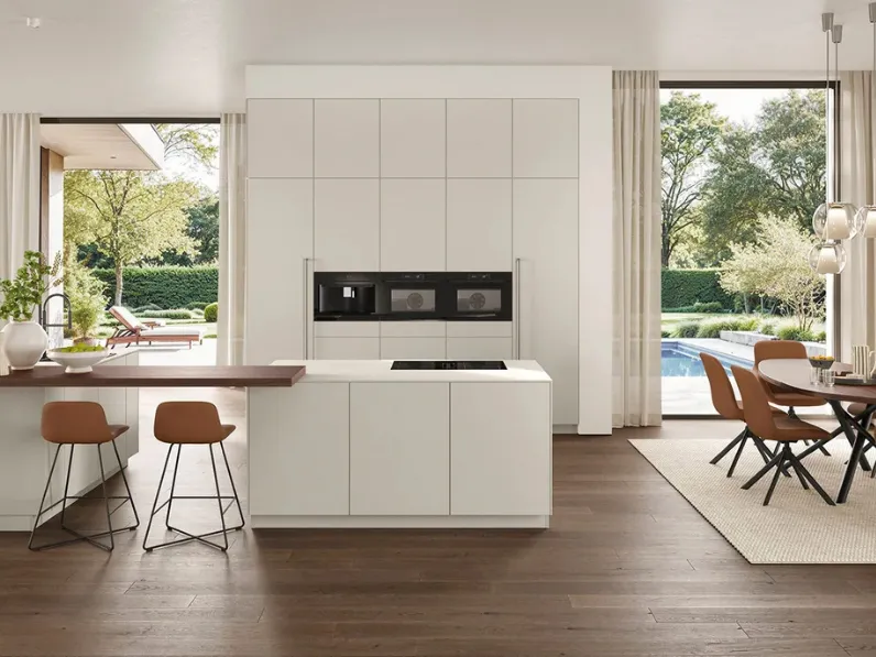 Cucina Moderna con isola Softline 504 di Nobilia