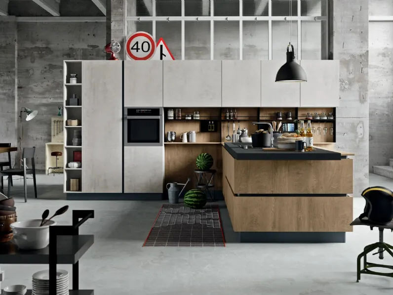Cucina Moderna SP-22 Industrial 05 di Astra