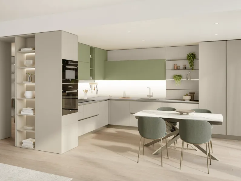 Cucina Moderna angolare Start-Time 10 di Veneta Cucine