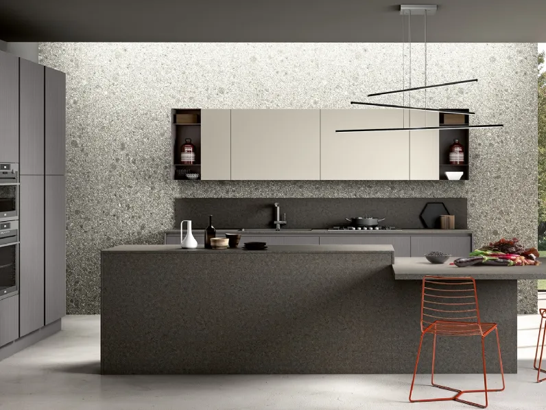 Cucina Moderna con isola Stella 06 di Essebi