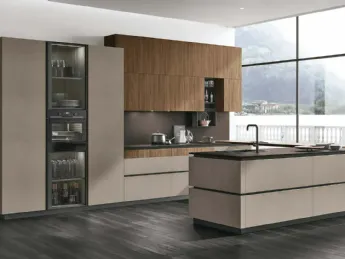Cucina Metropolis 12 di Stosa: linea moderna e penisola pratica.