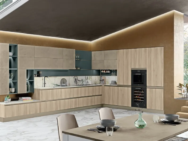 Cucina Moderna angolare Tablet di Creo