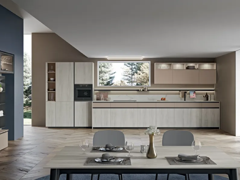 Cucina Moderna lineare Tablet di Creo