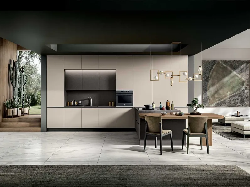 Cucina Moderna con penisola Ventidue & XL 04 di GM Cucine